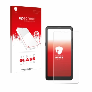 Vorderseite einer Produktverpackung mit dem Markenlogo upscreen. Daneben ist das Gerät Boox Palma mit dem zugehörigen Displays