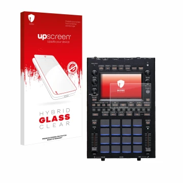 Vorderseite einer Produktverpackung mit dem Markenlogo upscreen. Daneben ist das Gerät KORG KAOSS Replay mit dem zugehörigen D