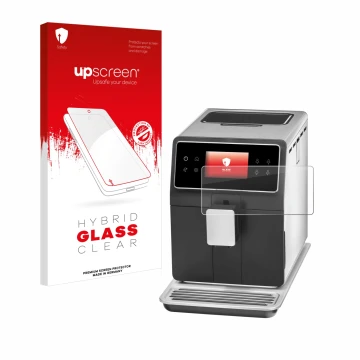 Vorderseite einer Produktverpackung mit dem Markenlogo upscreen. Daneben ist das Gerät WMF Perfection 840L mit dem zugehörigen