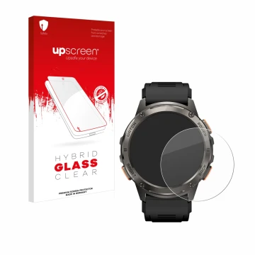 Vorderseite einer Produktverpackung mit dem Markenlogo upscreen. Daneben ist das Gerät Kospet Tank T3 mit dem zugehörigen Disp