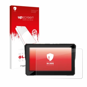 Vorderseite einer Produktverpackung mit dem Markenlogo upscreen. Daneben ist das Gerät Carpuride W502 5