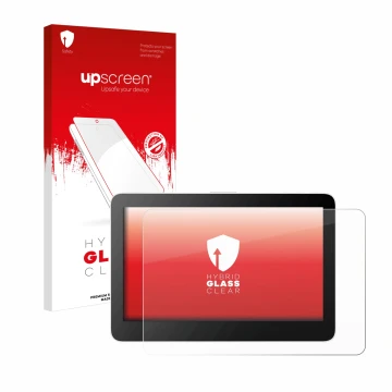 Vorderseite einer Produktverpackung mit dem Markenlogo upscreen. Daneben ist das Gerät Wacom One 13 Touch mit dem zugehörigen 