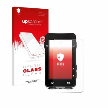 Vorderseite einer Produktverpackung mit dem Markenlogo upscreen. Daneben ist das Gerät iGPSPORT igs630s mit dem zugehörigen Di