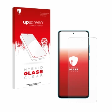Vorderseite einer Produktverpackung mit dem Markenlogo upscreen. Daneben ist das Gerät OnePlus Nord CE 4 Lite mit dem zugehöri