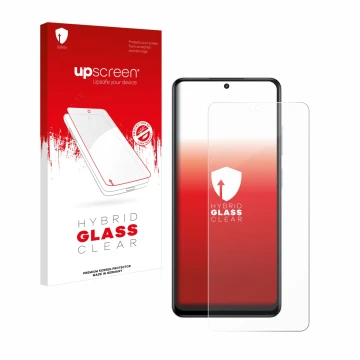 Vorderseite einer Produktverpackung mit dem Markenlogo upscreen. Daneben ist das Gerät realme 12 4G mit dem zugehörigen Displa