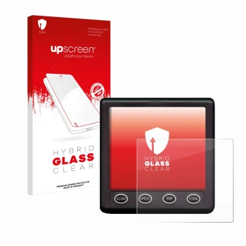 Vorderseite einer Produktverpackung mit dem Markenlogo upscreen. Daneben ist das Gerät Nasa Marine Instruments Clipper Duet Sy