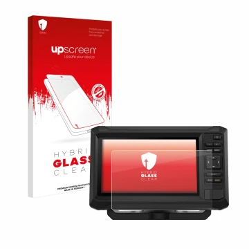 Vorderseite einer Produktverpackung mit dem Markenlogo upscreen. Daneben ist das Gerät Garmin ECHOMAP UHD2 7