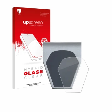 Vorderseite einer Produktverpackung mit dem Markenlogo upscreen. Daneben ist das Gerät Epowerfun ePF-PULSE 960 mit dem zugehör