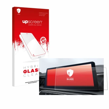 Vorderseite einer Produktverpackung mit dem Markenlogo upscreen. Daneben ist das Gerät MG3 Hybrid Hybrid+ 2024 mit dem zugehör