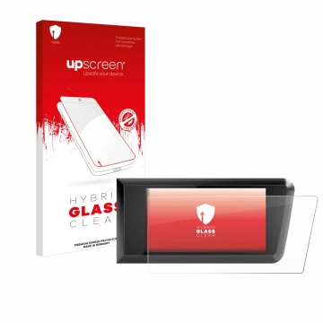 Vorderseite einer Produktverpackung mit dem Markenlogo upscreen. Daneben ist das Gerät Bosch Purion 400 mit dem zugehörigen Di