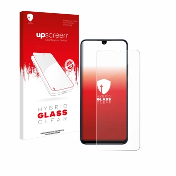 Vorderseite einer Produktverpackung mit dem Markenlogo upscreen. Daneben ist das Gerät Xiaomi Redmi 14C mit dem zugehörigen Di