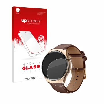 Vorderseite einer Produktverpackung mit dem Markenlogo upscreen. Daneben ist das Gerät Xiaomi Mibro Lite 3 Pro mit dem zugehör