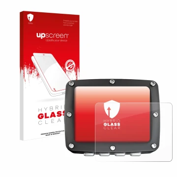 Vorderseite einer Produktverpackung mit dem Markenlogo upscreen. Daneben ist das Gerät Ratio iX3M 2 Pro mit dem zugehörigen Di