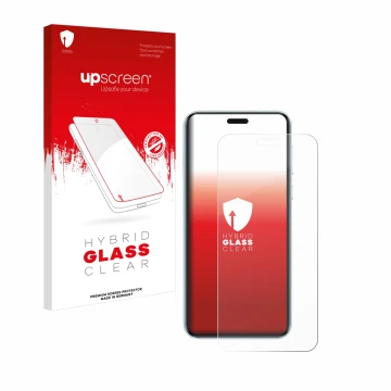 Vorderseite einer Produktverpackung mit dem Markenlogo upscreen. Daneben ist das Gerät Honor Magic 7 RSR mit dem zugehörigen D