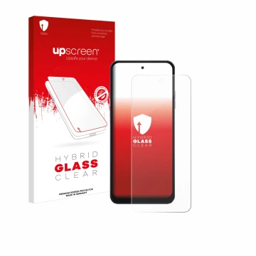 Vorderseite einer Produktverpackung mit dem Markenlogo upscreen. Daneben ist das Gerät Hotwav Note 13 Max mit dem zugehörigen 