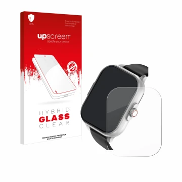 Vorderseite einer Produktverpackung mit dem Markenlogo upscreen. Daneben ist das Gerät YYKY E02 2.01