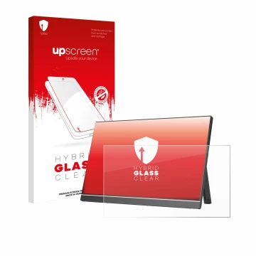 Vorderseite einer Produktverpackung mit dem Markenlogo upscreen. Daneben ist das Gerät Arzopa Z1RC 16