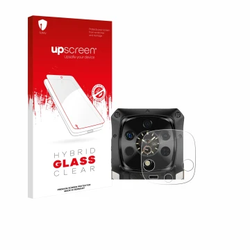 Vorderseite einer Produktverpackung mit dem Markenlogo upscreen. Daneben ist das Gerät Ulefone Armor 28 Ultra Thermal (NUR Kam