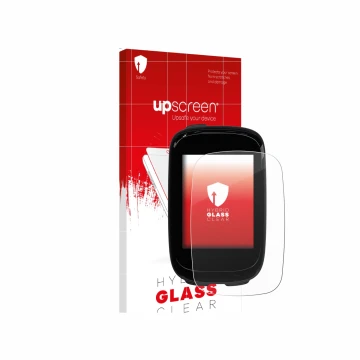 Vorderseite einer Produktverpackung mit dem Markenlogo upscreen. Daneben ist das Gerät Decathlon Van Rysel GPS 500 mit dem zug