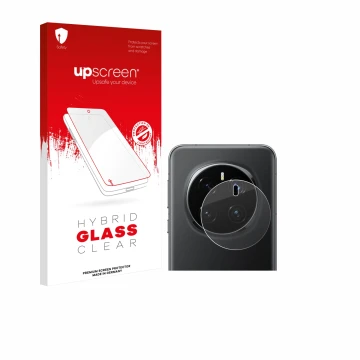 Vorderseite einer Produktverpackung mit dem Markenlogo upscreen. Daneben ist das Gerät Honor Magic 7 Pro (NUR Kameraschutz) mi