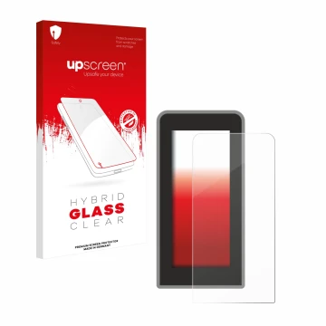 Vorderseite einer Produktverpackung mit dem Markenlogo upscreen. Daneben ist das Gerät Tenways CGO600 Pro mit dem zugehörigen 