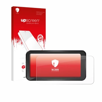 Vorderseite einer Produktverpackung mit dem Markenlogo upscreen. Daneben ist das Gerät Aoocci C6 Pro 6.25