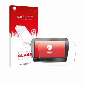 Vorderseite einer Produktverpackung mit dem Markenlogo upscreen. Daneben ist das Gerät Voge 625 2025 mit dem zugehörigen Displ