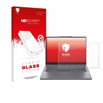 Vorderseite einer Produktverpackung mit dem Markenlogo upscreen. Daneben ist das Gerät Lenovo IdeaPad Slim 3i Gen 10 14