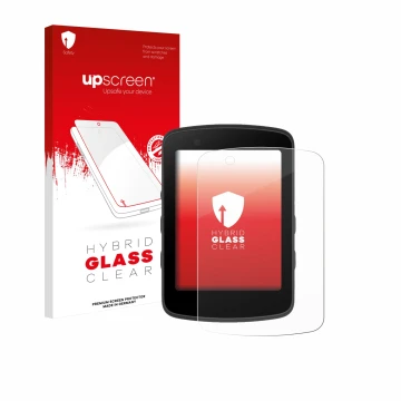 Vorderseite einer Produktverpackung mit dem Markenlogo upscreen. Daneben ist das Gerät Bryton Rider 550 mit dem zugehörigen Di
