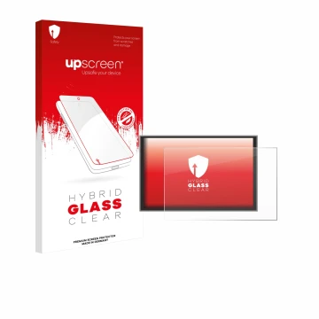 Vorderseite einer Produktverpackung mit dem Markenlogo upscreen. Daneben ist das Gerät Renault Master 2025 mit dem zugehörigen