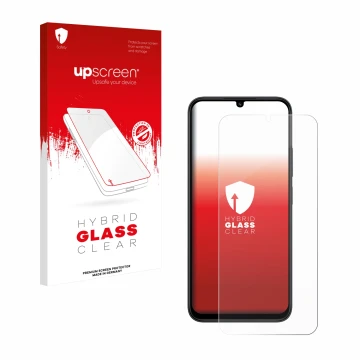 Vorderseite einer Produktverpackung mit dem Markenlogo upscreen. Daneben ist das Gerät Xiaomi Redmi 15C mit dem zugehörigen Di
