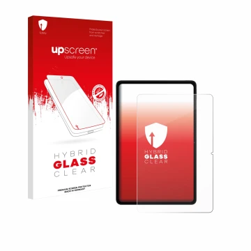 Vorderseite einer Produktverpackung mit dem Markenlogo upscreen. Daneben ist das Gerät Xiaomi Redmi Pad 2 Pro mit dem zugehöri