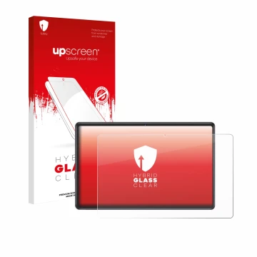 Vorderseite einer Produktverpackung mit dem Markenlogo upscreen. Daneben ist das Gerät ZIOVO Z118 10.1