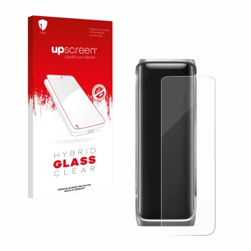 Vorderseite einer Produktverpackung mit dem Markenlogo upscreen. Daneben ist das Gerät EcoFlow Rapid Pro X mit dem zugehörigen