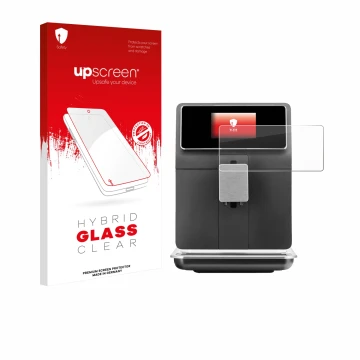 Vorderseite einer Produktverpackung mit dem Markenlogo upscreen. Daneben ist das Gerät WMF Perfection 860L mit dem zugehörigen