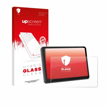 Vorderseite einer Produktverpackung mit dem Markenlogo upscreen. Daneben ist das Gerät Carpuride W502BS Pro 5