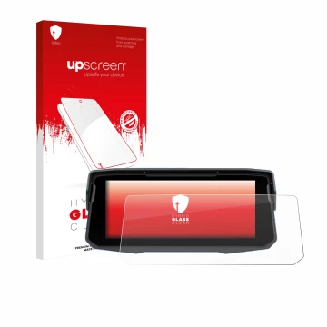 Vorderseite einer Produktverpackung mit dem Markenlogo upscreen. Daneben ist das Gerät Sixwin P4 6.86