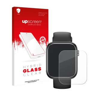 Vorderseite einer Produktverpackung mit dem Markenlogo upscreen. Daneben ist das Gerät RLQA G104 1.83