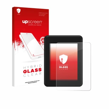 Vorderseite einer Produktverpackung mit dem Markenlogo upscreen. Daneben ist das Gerät Neodrives simplyDisplay mit dem zugehör