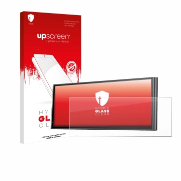 Vorderseite einer Produktverpackung mit dem Markenlogo upscreen. Daneben ist das Gerät Krunia 9.26