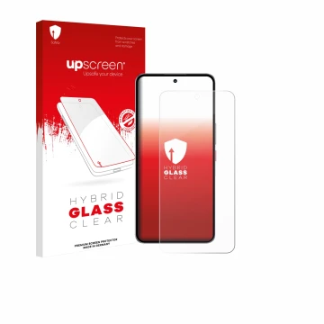 Vorderseite einer Produktverpackung mit dem Markenlogo upscreen. Daneben ist das Gerät Nubia Neo 3 GT 5G mit dem zugehörigen D