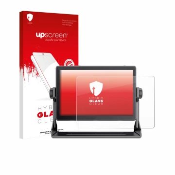 Vorderseite einer Produktverpackung mit dem Markenlogo upscreen. Daneben ist das Gerät Feelworld LUT 11H 10.1