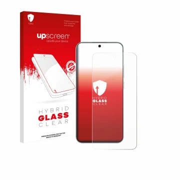 Vorderseite einer Produktverpackung mit dem Markenlogo upscreen. Daneben ist das Gerät Oppo A6 Pro 4G mit dem zugehörigen Disp