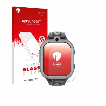 Vorderseite einer Produktverpackung mit dem Markenlogo upscreen. Daneben ist das Gerät Valdus DF91 mit dem zugehörigen Display