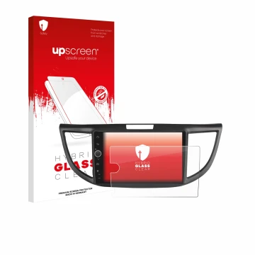 Vorderseite einer Produktverpackung mit dem Markenlogo upscreen. Daneben ist das Gerät Joying Car Radio 9