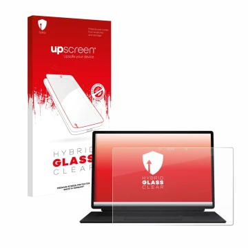 Vorderseite einer Produktverpackung mit dem Markenlogo upscreen. Daneben ist das Gerät ASUS ProArt PZ14 mit dem zugehörigen Di