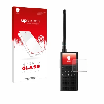 Vorderseite einer Produktverpackung mit dem Markenlogo upscreen. Daneben ist das Gerät Choyong WT2 mit dem zugehörigen Display