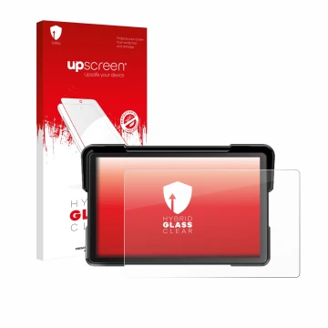Vorderseite einer Produktverpackung mit dem Markenlogo upscreen. Daneben ist das Gerät NFOIEIS Basico 7