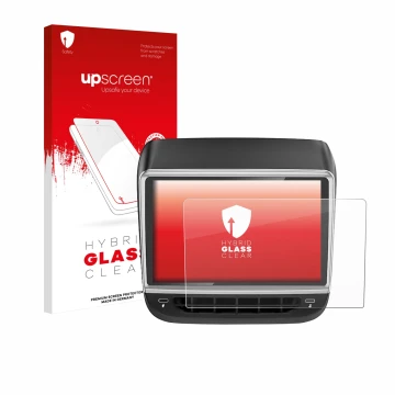 Vorderseite einer Produktverpackung mit dem Markenlogo upscreen. Daneben ist das Gerät Tlyard T10 mit dem zugehörigen Displays