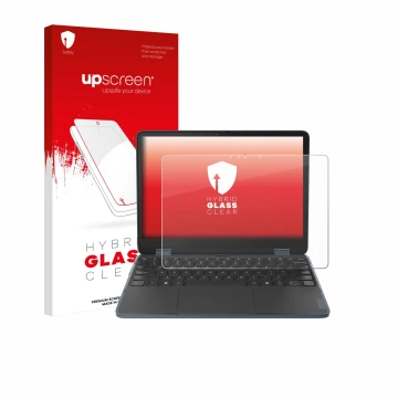 Vorderseite einer Produktverpackung mit dem Markenlogo upscreen. Daneben ist das Gerät Lenovo 500w 2-in-1 Gen 5 mit dem zugehö